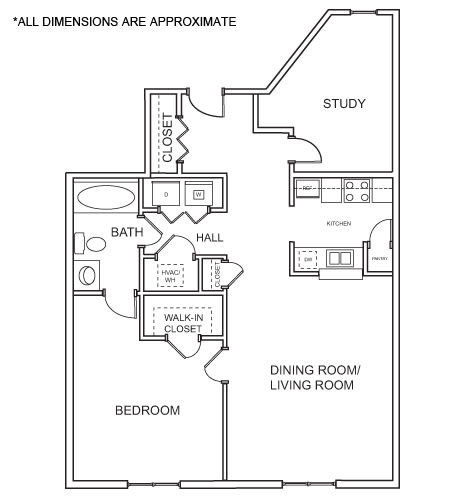 1 bed, 1 bath, 988 sqft, $1,643