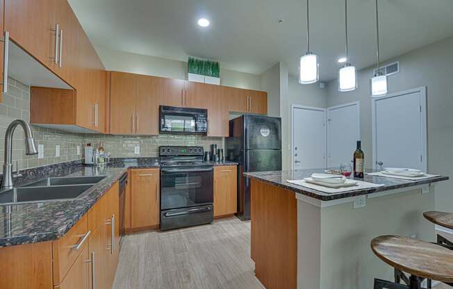 Island Kitchen at Vue Greenville, Dallas