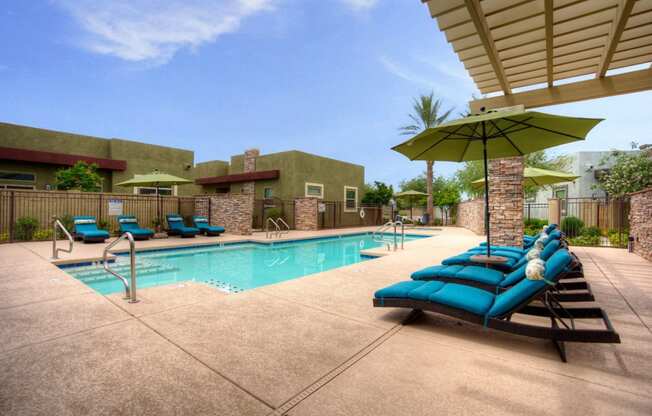 Pool & Pool Patio at Palm Valley Villas in Goodyear, AZ