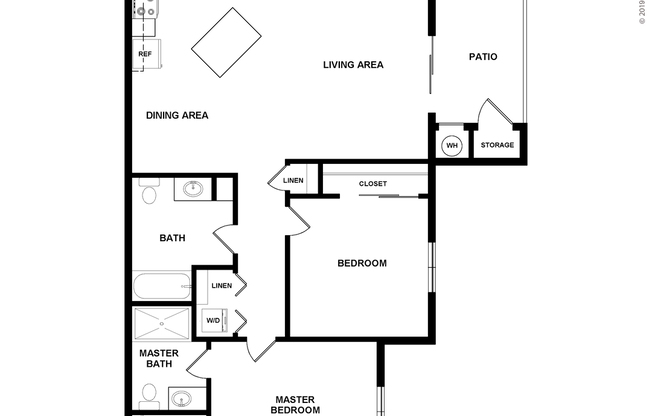 2 beds, 2 baths, 980 sqft, $1,980