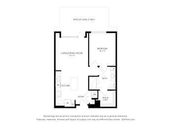 1 bed, 1 bath, 804 sqft, $3,157