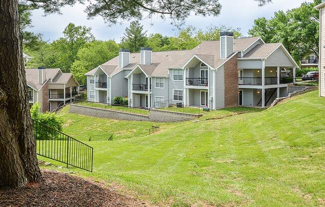 Patio or Balcony with Views Overlooking the Lush Green Lawn