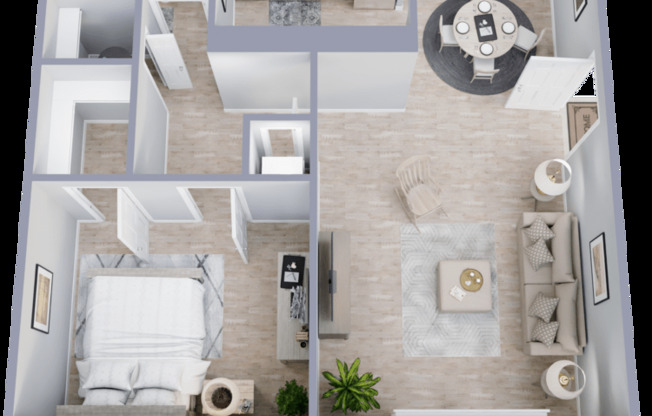 1 bed, 1 bath, 694 sqft, $1,483