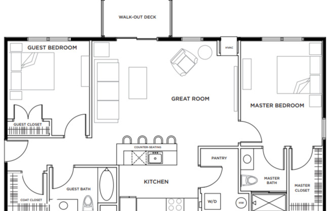 2 beds, 2 baths, 1,190 sqft, $1,812