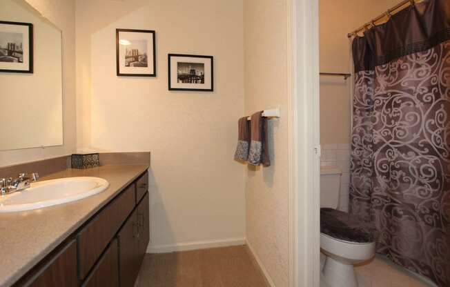 Furnished Bathroom at Willow Creek, Missouri, 64114