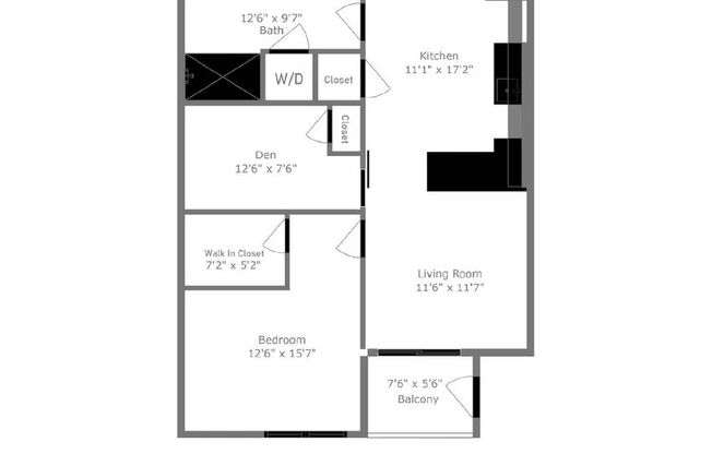 1 bed, 1 bath, 820 sqft, $1,950, Unit 212