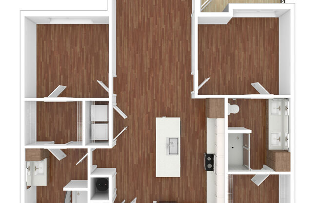 2 beds, 2 baths, 1,054 sqft, $2,009