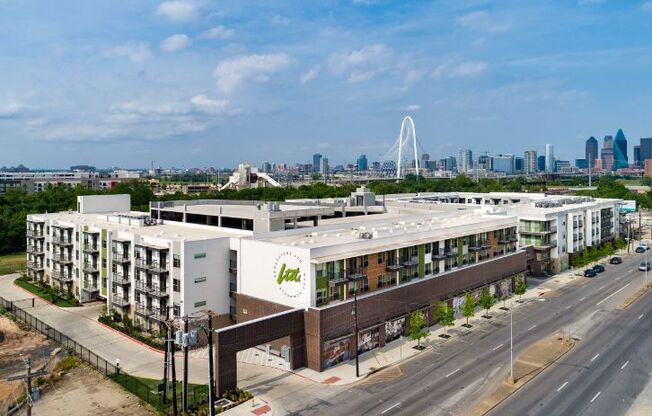 exterior shot of our luxury west dallas apartments