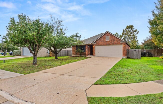 Westwood Subdivision / One Story / Culdesac / Ref, Washer & Dryer / Leander Schools
