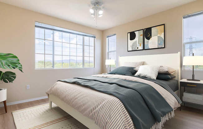 Bedroom with Hard Surface Flooring