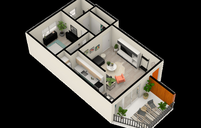 1 bed, 1 bath, 650 sqft, $1,370, Unit 201