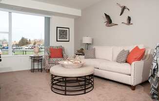 Classic Living Room at The Grainwood Senior Apartments, Prior Lake, MN 55372