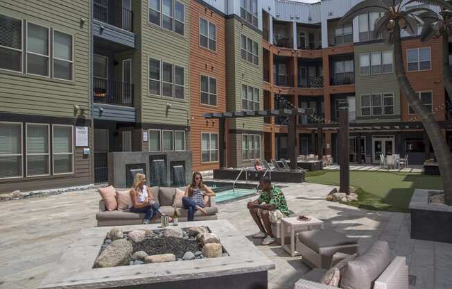 Courtyard Vista at the Heights Apartments near Eastwood Towne Center