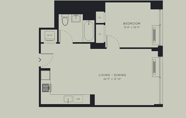 1 bed, 1 bath, $5,294, Unit 3D