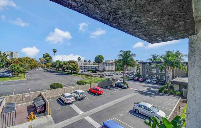 View of the parking area from the 3rd floor