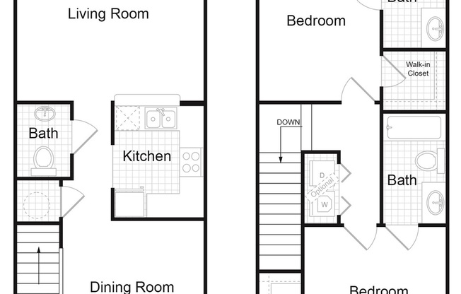 2 beds, 2.5 baths, 1,143 sqft, $2,206