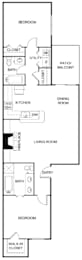2 beds, 2 baths, 1,041 sqft, $1,480