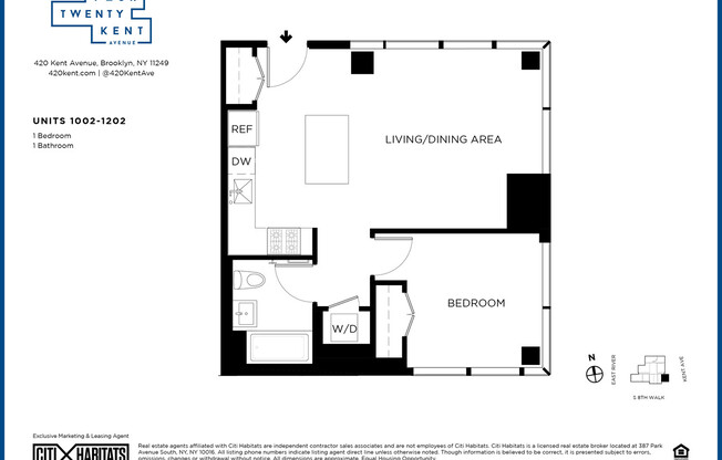 1 bed, 1 bath, $5,495, Unit 12021
