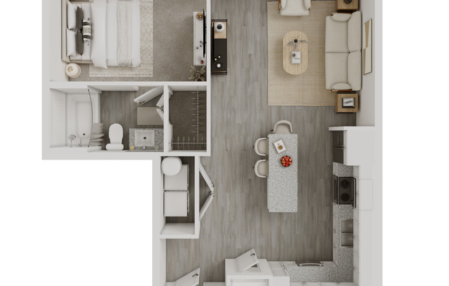 Studio, 1 bath, 734 sqft, $1,500