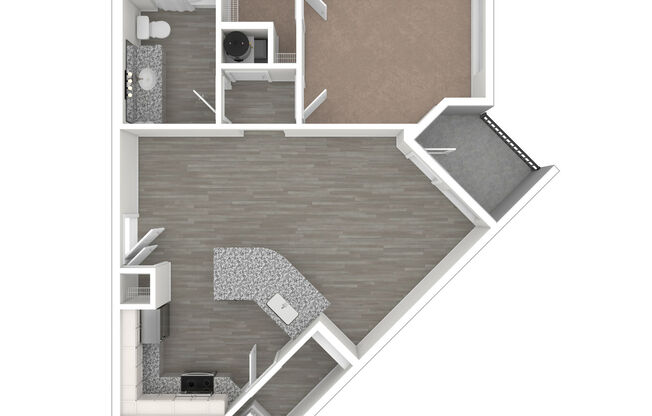 1 bed, 1 bath, 665 sqft, $1,423