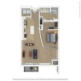 1 bed, 1 bath, 987 sqft, $1,795