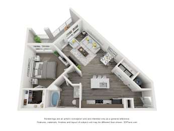 1 bed, 1 bath, 759 sqft, $1,456
