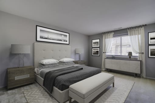 Large Bedroom at The District at Forestville Apartments, ZPM , Forestville