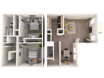 2 beds, 1 bath, 955 sqft, $1,132