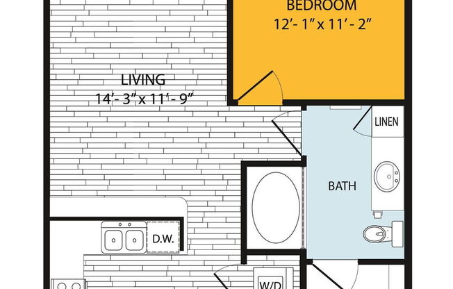 1 bed, 1 bath, 660 sqft, $1,800