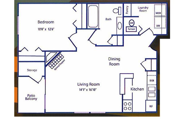 1 bed, 1 bath, 712 sqft, $1,119, Unit 2082G