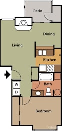 1 bed, 1 bath, 756 sqft, $1,674