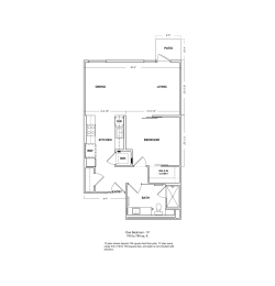 1 bed, 1 bath, 784 sqft, $2,320