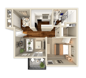 1 bed, 1 bath, 633 sqft, $1,350