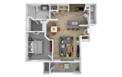1 bed, 1 bath, 668 sqft, $1,230