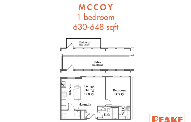 1 bed, 1 bath, 646 sqft, $1,345, Unit 320CH