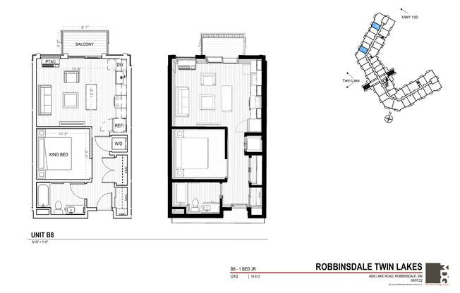 1 bed, 1 bath, 593 sqft, $1,945, Unit 211
