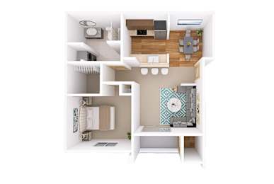 1 bed, 1 bath, 819 sqft, $1,582