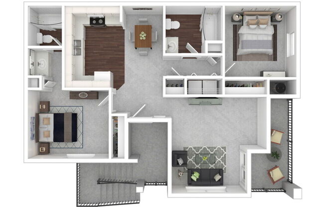 2 beds, 2 baths, 862 sqft, $1,899