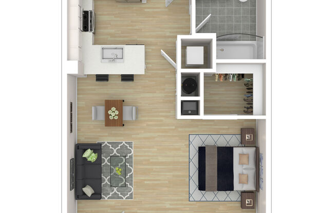 Studio, 1 bath, 543 sqft, $3,765