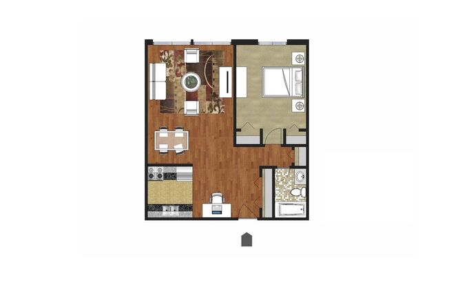 1 bed, 1 bath, 700 sqft, $1,169, Unit 3-105