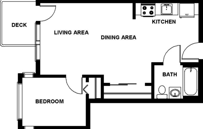 1 bed, 1 bath, 505 sqft, $3,294