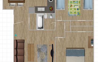 2 beds, 1 bath, 845 sqft, $1,049, Unit 205-309