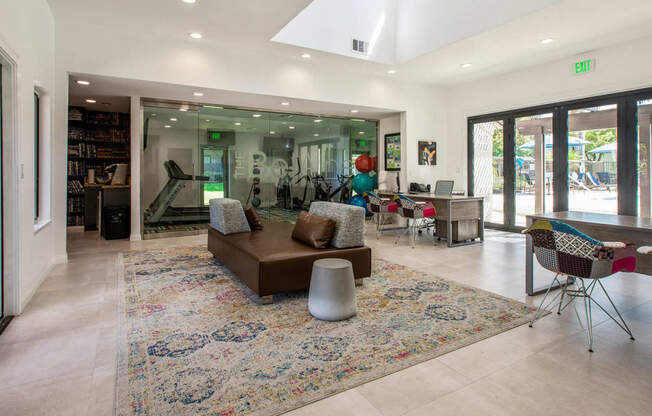 Lobby at The Park Apartments, Rancho Cucamonga,California, 91730