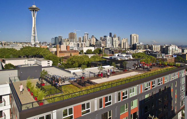 City-aerial view at Astro Apartments, Seattle, WA, 98109