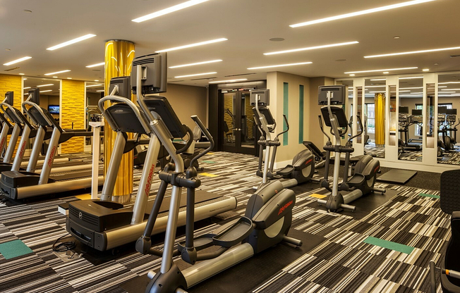 Large, Well-Equipped Fitness Center | Madison at Ballston Station | Arlington VA Apartments