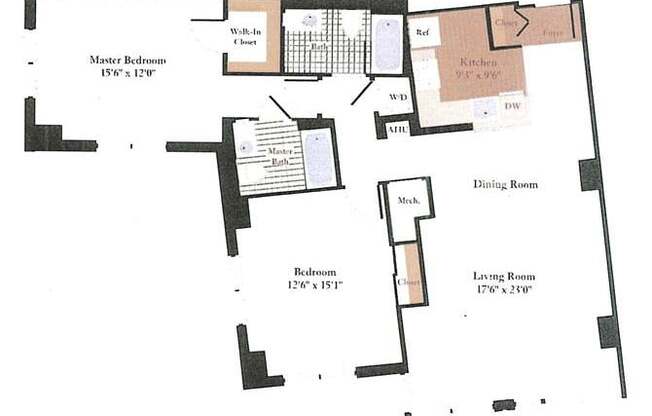 2 beds, 2 baths, $3,115