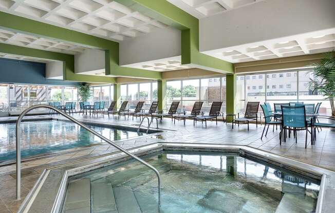 Kellogg Square Apartments in St. Paul, MN Indoor Pool Whirlpool