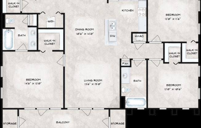 3 beds, 2 baths, 1,385 sqft, $2,700