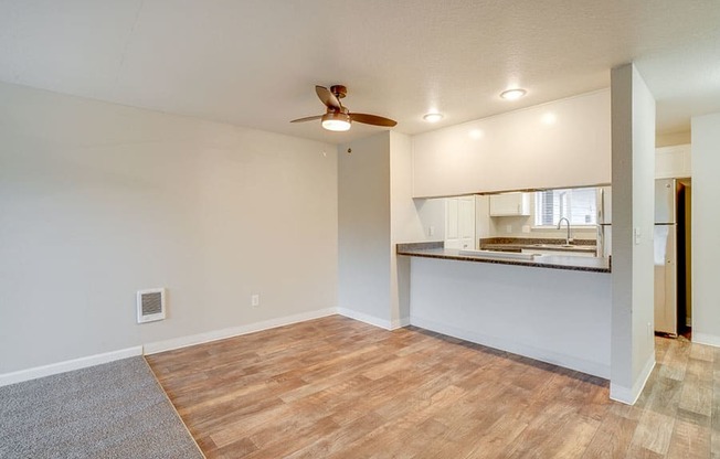 Dining and kitchen area