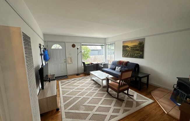 Great natural light on a side by side duplex with parking onsite